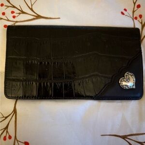 Brighton Black Crocodile Pattern Wallet